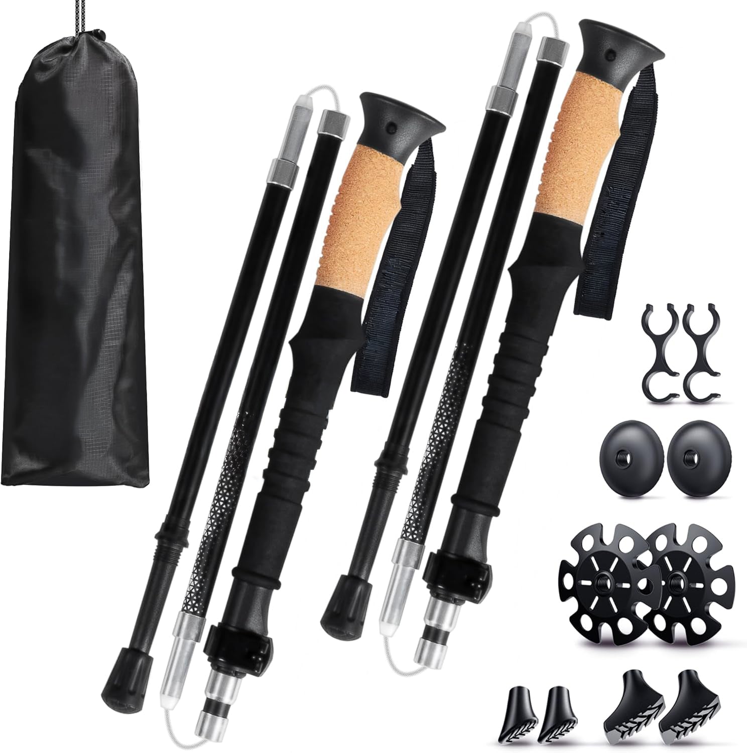 Faltbare Trekking- & Wanderstöcke aus Aluminium